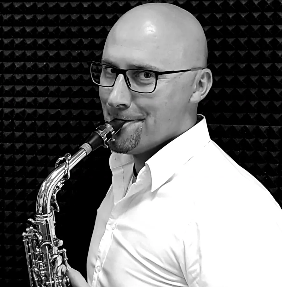 Jan Ziebell mit Saxophon